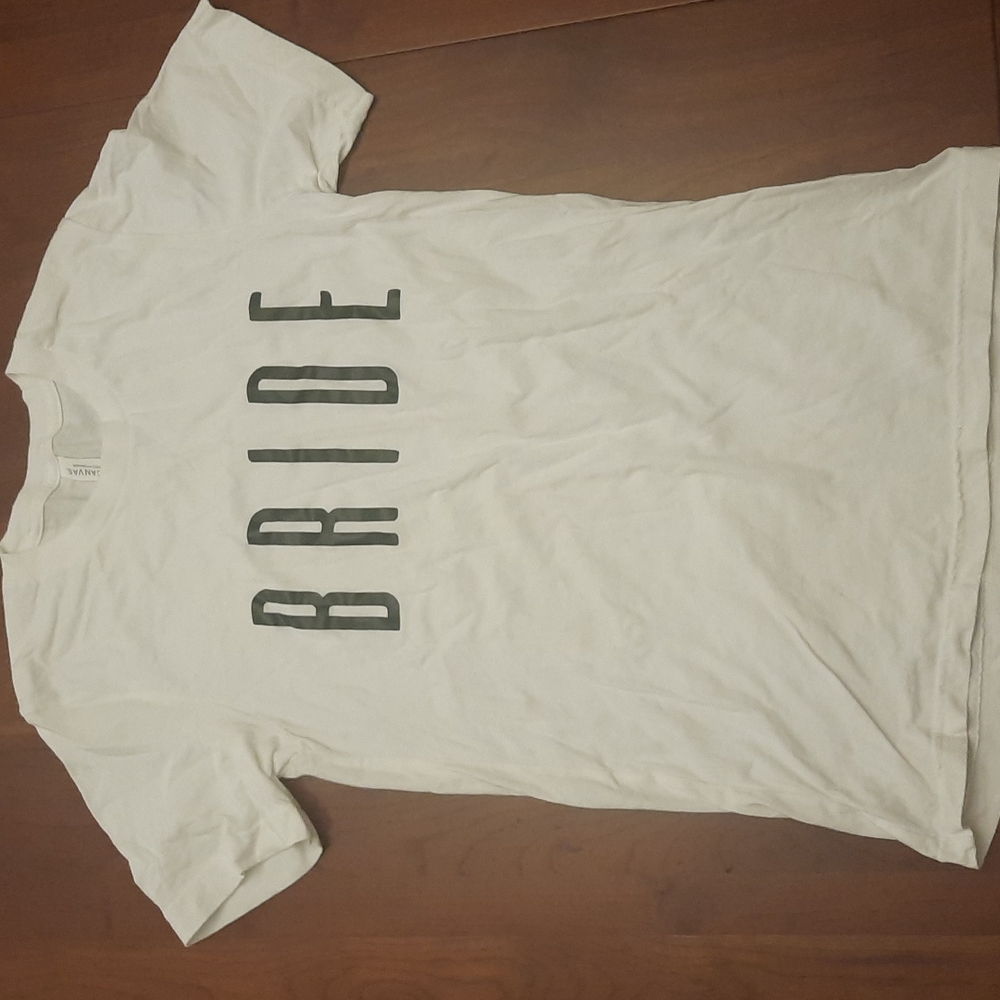 Bella and Canvas White bride shirt